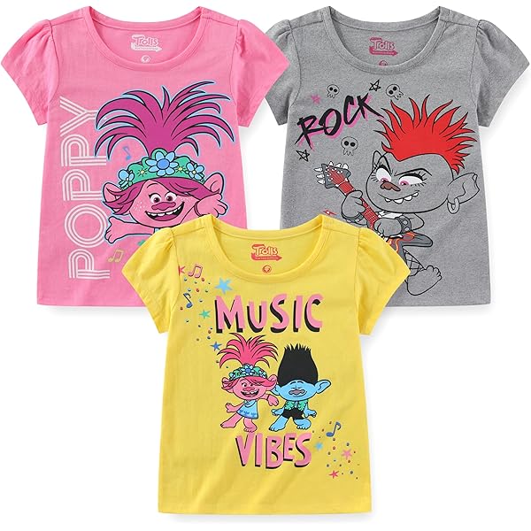 Lot De 2 Shorty Filles Trolls - Taille 12 Ans (L) - Neuf Avec étiquettes