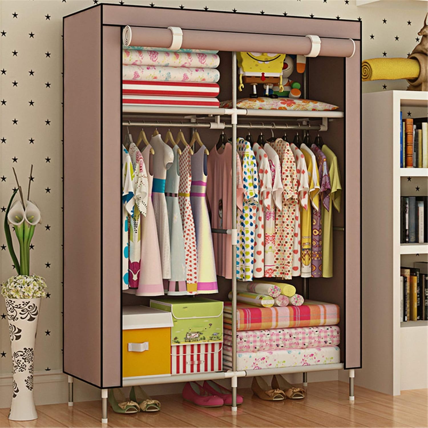 Jklt Armario Simple Clásico DIY Closet Organizadores Armario Armario