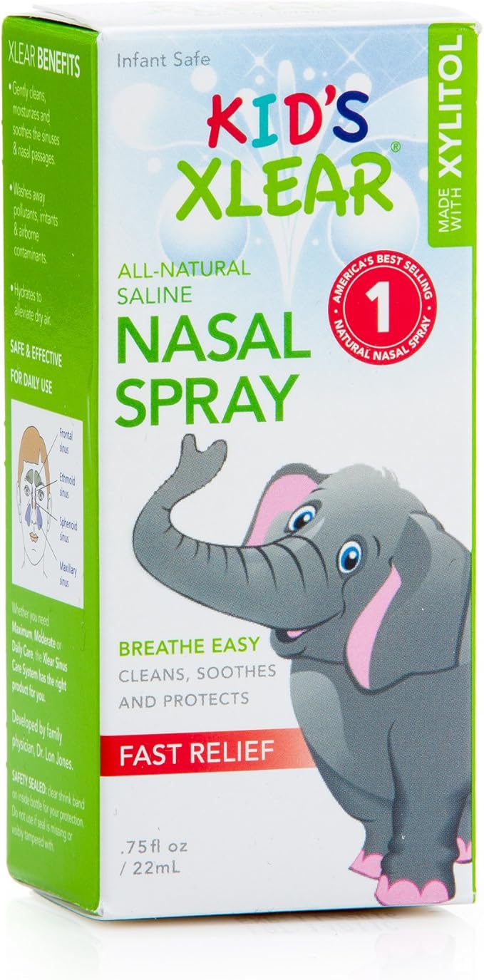 XLEAR Kid's Natural Saline Nasal Spray with Xylitol, 0.75oz Amazon.ca