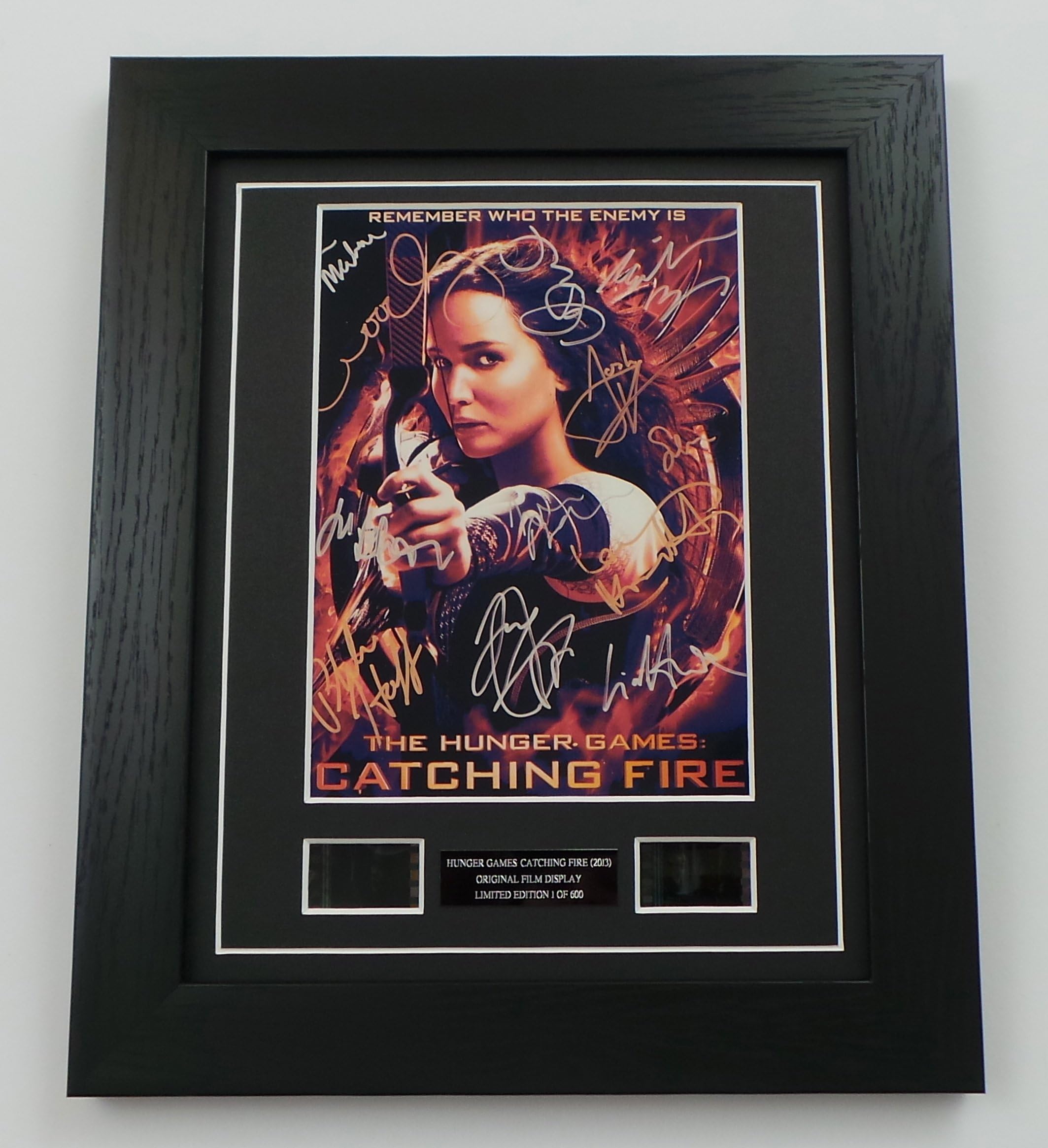 artcandiartcandi The Hunger Games Catching Fire Signed + Hunger Games Film Cells Framed