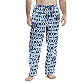 Jveyvth Mens Christmas Satin Pajama Pants, Silky Feeling Lounge Pants, Long PJ Bottoms with Pockets and Button Fly