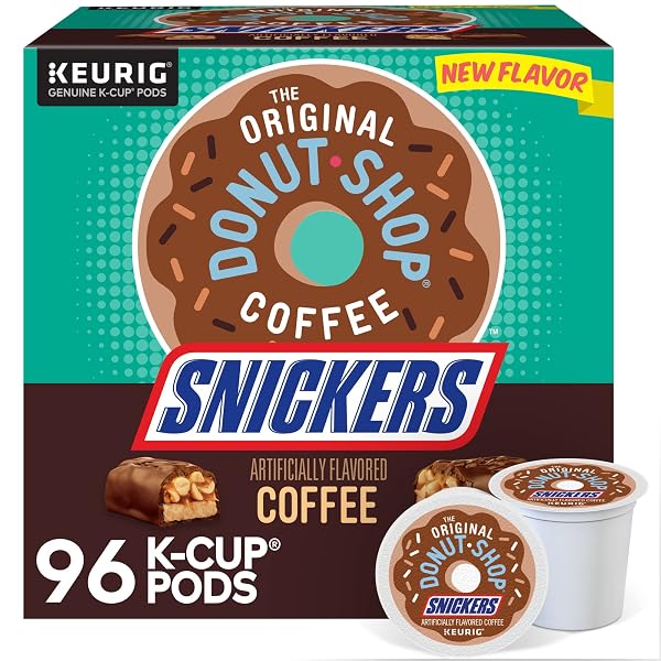 THE ORIGINAL DONUT SHOP SNICKERS COFFEE, KEURIG SINGLE...