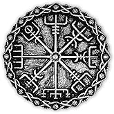 HAQUIL Celtic Wiccan Symbols Amulet Talisman Pendant Brooch Pin Celtic Jewelry Gifts for Men and Women