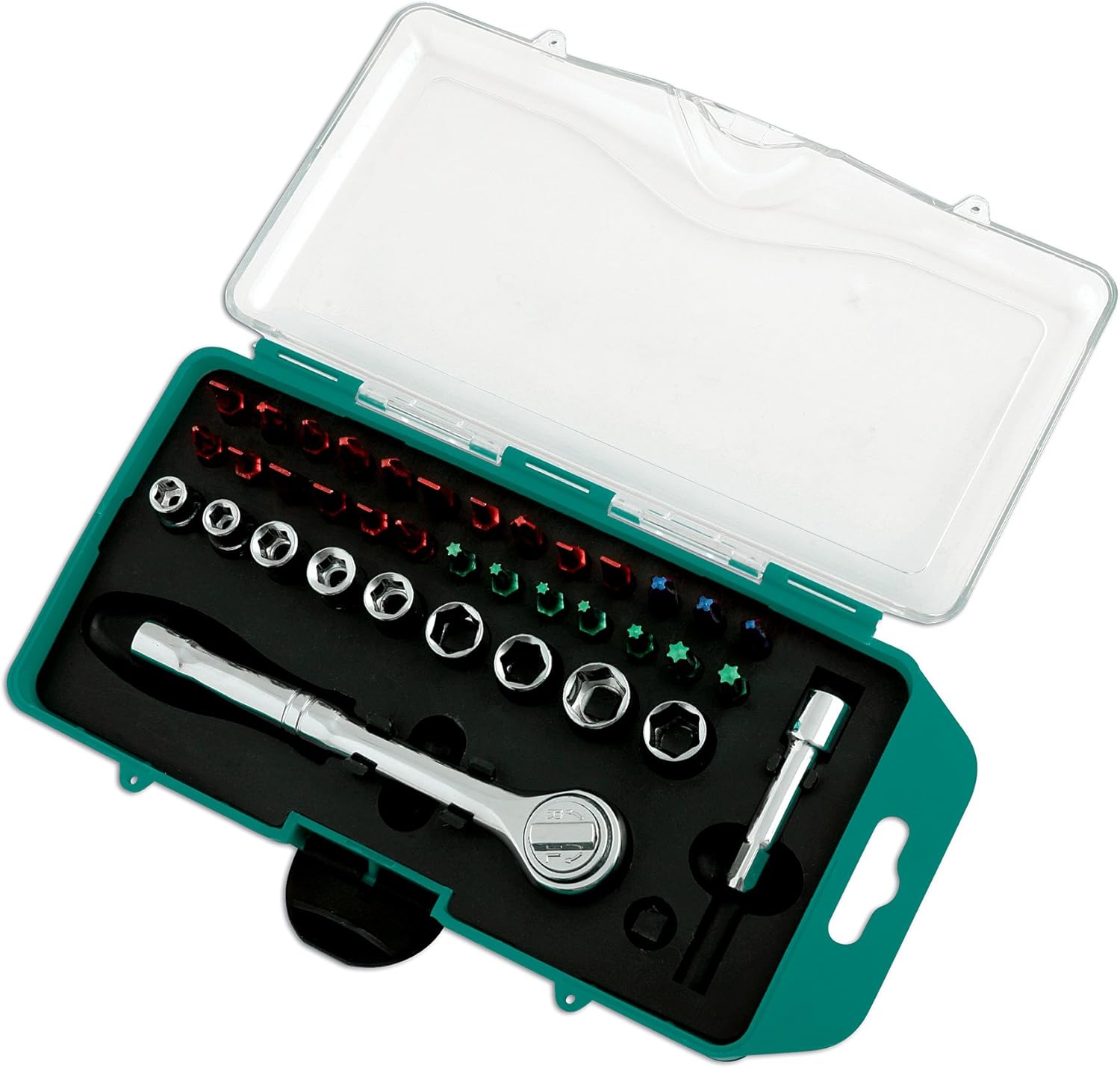 Kamasa 56048 Socket and Bit Set 38pc, Multi-coloured, 1 - Pack - Image 4
