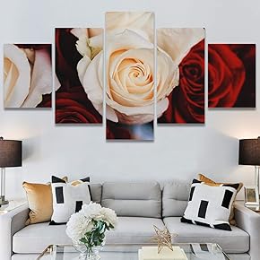 SIGNWIN 5 Panel Canvas Wall Art Modern Art...
