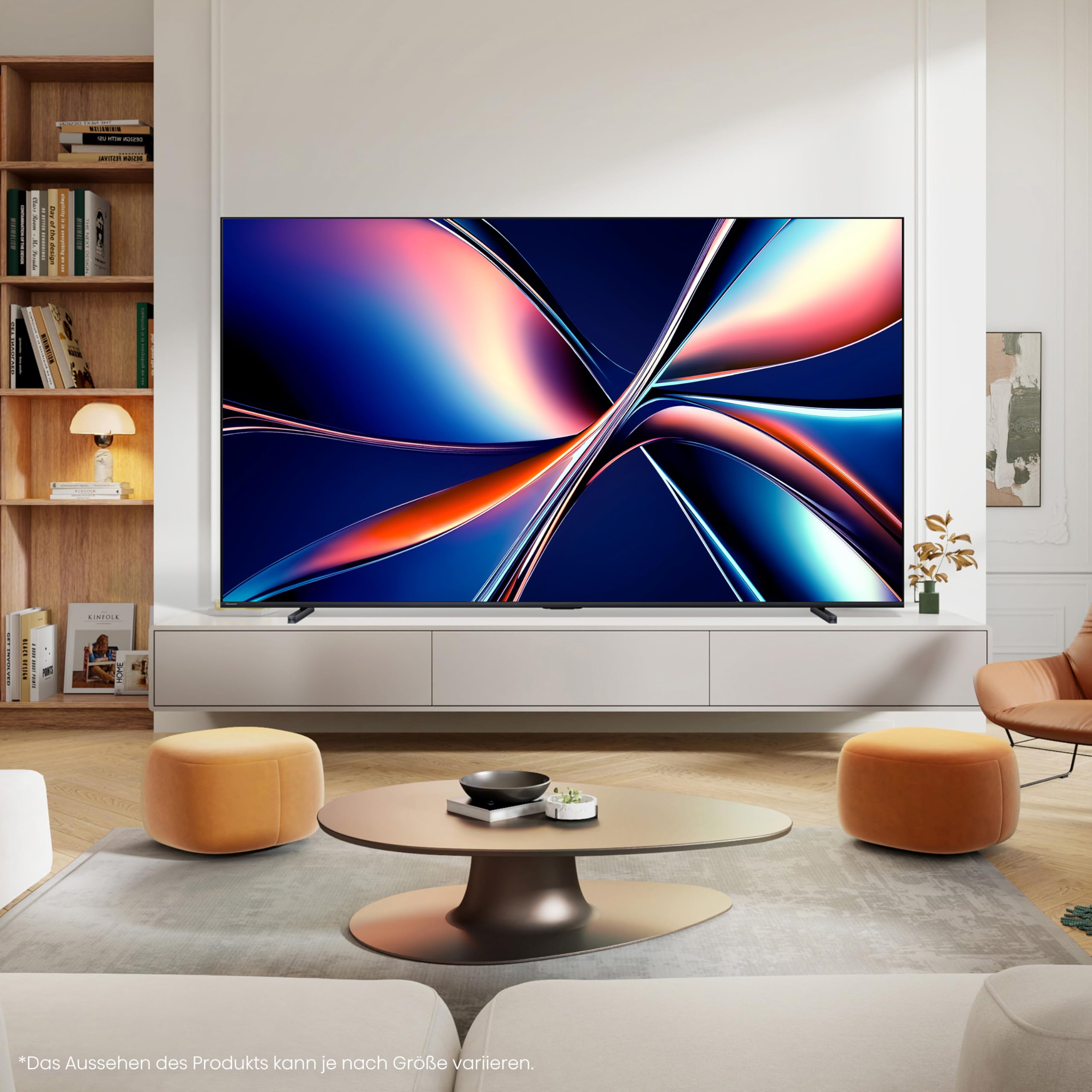 Hisense 100U7Q Fernseher 100 Zoll, 4K Mini LED ULED, Smart TV, Hi-View AI Engine Pro, 165Hz Game Mode Ultra, FreeSync Premium, Built in Subwoofer, Dolby Vision IQ Atmos, Airplay[2025] 9