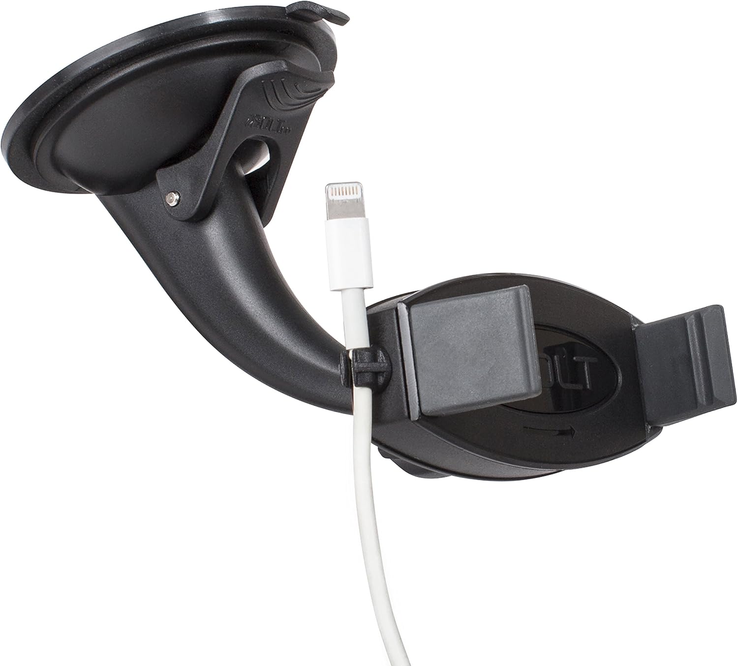 iBolt miniPro Universal In-Car Dock Suction Holder Compatible with Samsung Smartphones and iPhones - Black - Image 3
