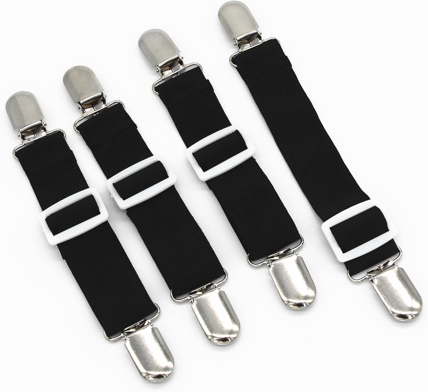 Adjustable Bed Sheet Holders Fasteners Grippers Clips Suspenders Straps
