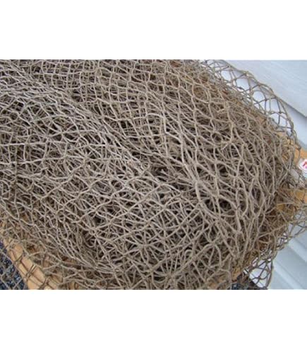 Amazon.com : Fishing Net. 10-foot x 5-Foot Net Made of 3/4" Squares  Individually Knotted from Twisted Cotton/Nylo : Garden Twist Ties : Sports  & Outdoors