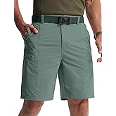Libin Men's Hiking Cargo Shorts 9" Quick Dry Lightweight Travel Golf Shorts Outdoor with Multi Pockets