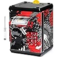 ATM Piggy Bank for Boys Girls, Vcertcpl Mini ATM Coin Bank Money Saving Box with Password, Kids Safe Money Jar for Adults with Auto Grab Bill Slot, Great Gift Toy Bank for Kids