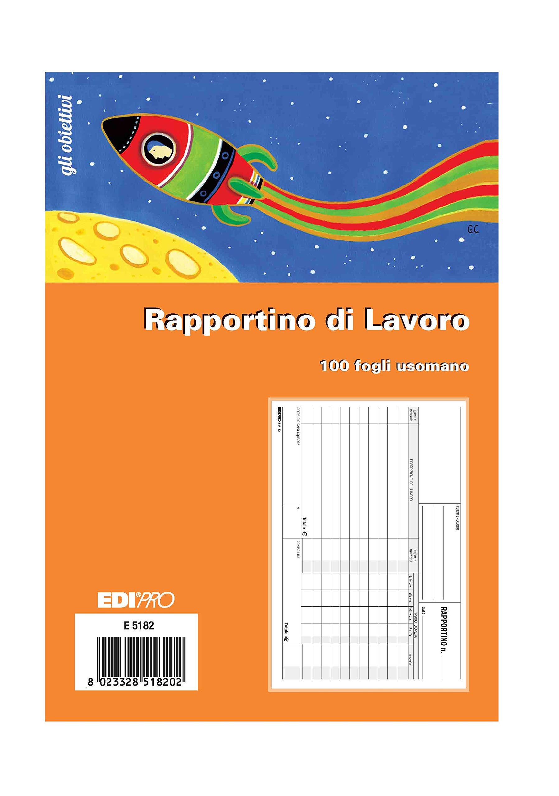 EDIPRO - E5182 - Workbook Book 100 Sheets Hand use f.to 22x14,8