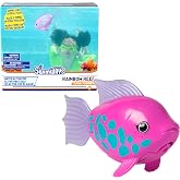 SwimWays Rainbow Reef Pink Fish Water-Activated Pool Toy for Ages 5+ | Realistic Swimming Patterns Inspire Imaginative Play, Toy Supports Swimming Skills, Coordination, and Competitive Games