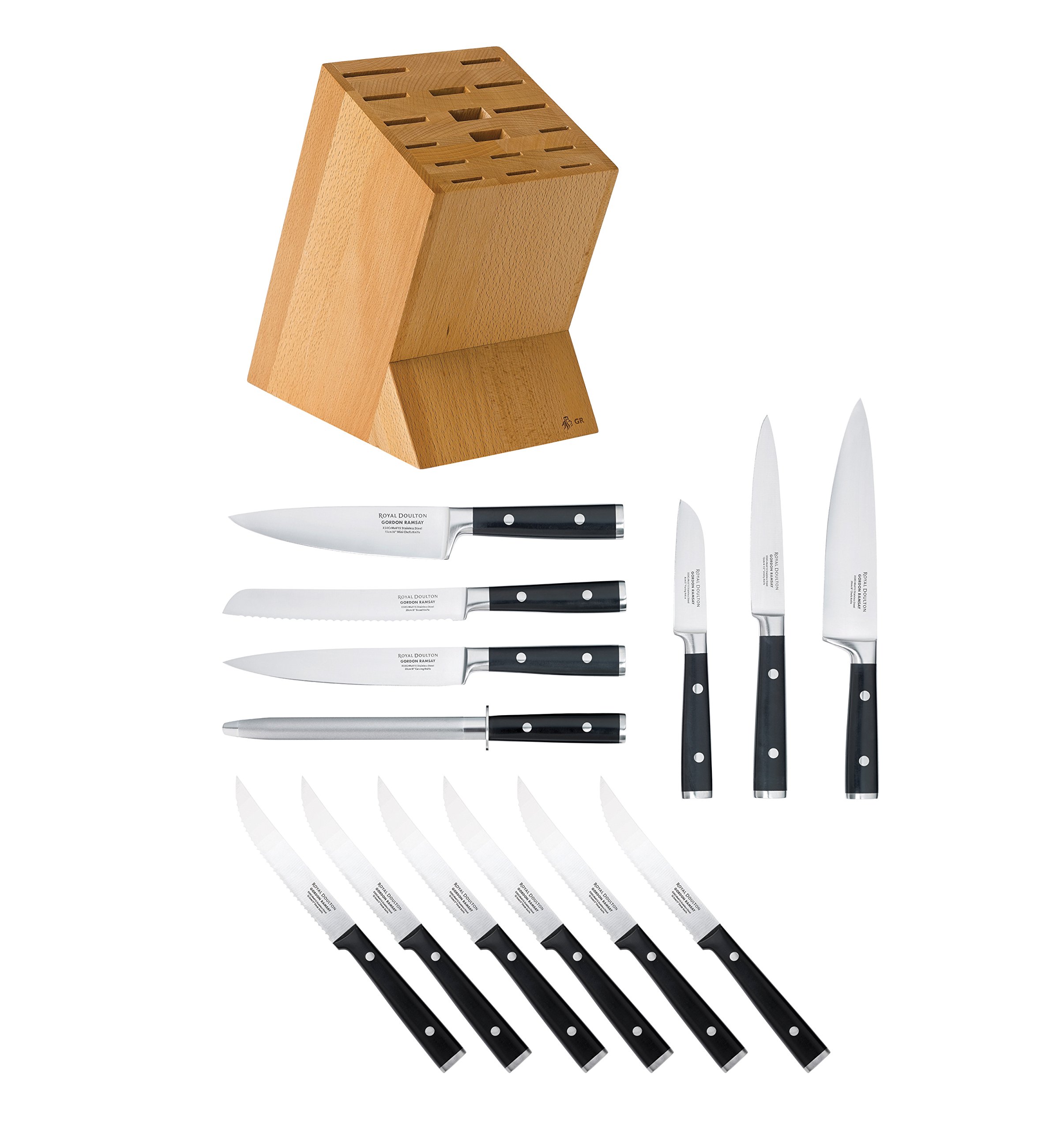 Galleon Gordon Ramsay By Royal Doulton 14Piece Knife Block Set
