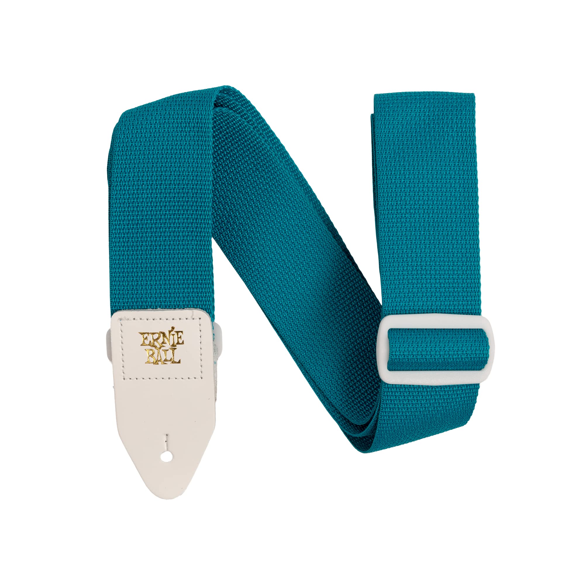 Ernie Ball Teal and White Polypro Guitar Strap