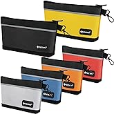TICONN Tool Pouches with Zipper, 1680D Oxford Small Tool Bags, Waterproof Utility Bag Zipper Pouch for Tool Organizers and Storage (6 Pack Combo)