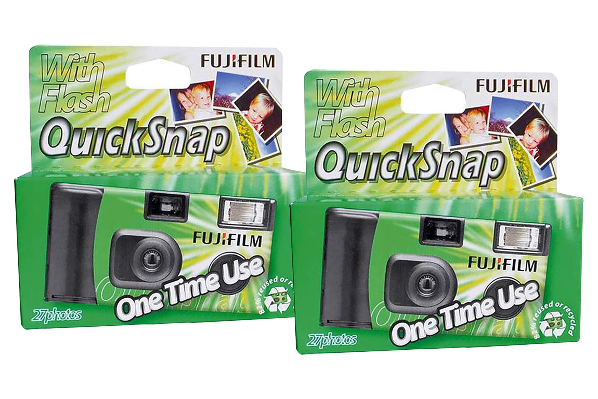 Fujifilm Superia Xtra 400 VV Type 27 Exp QuickSnap Disposable Camera x2 Pack