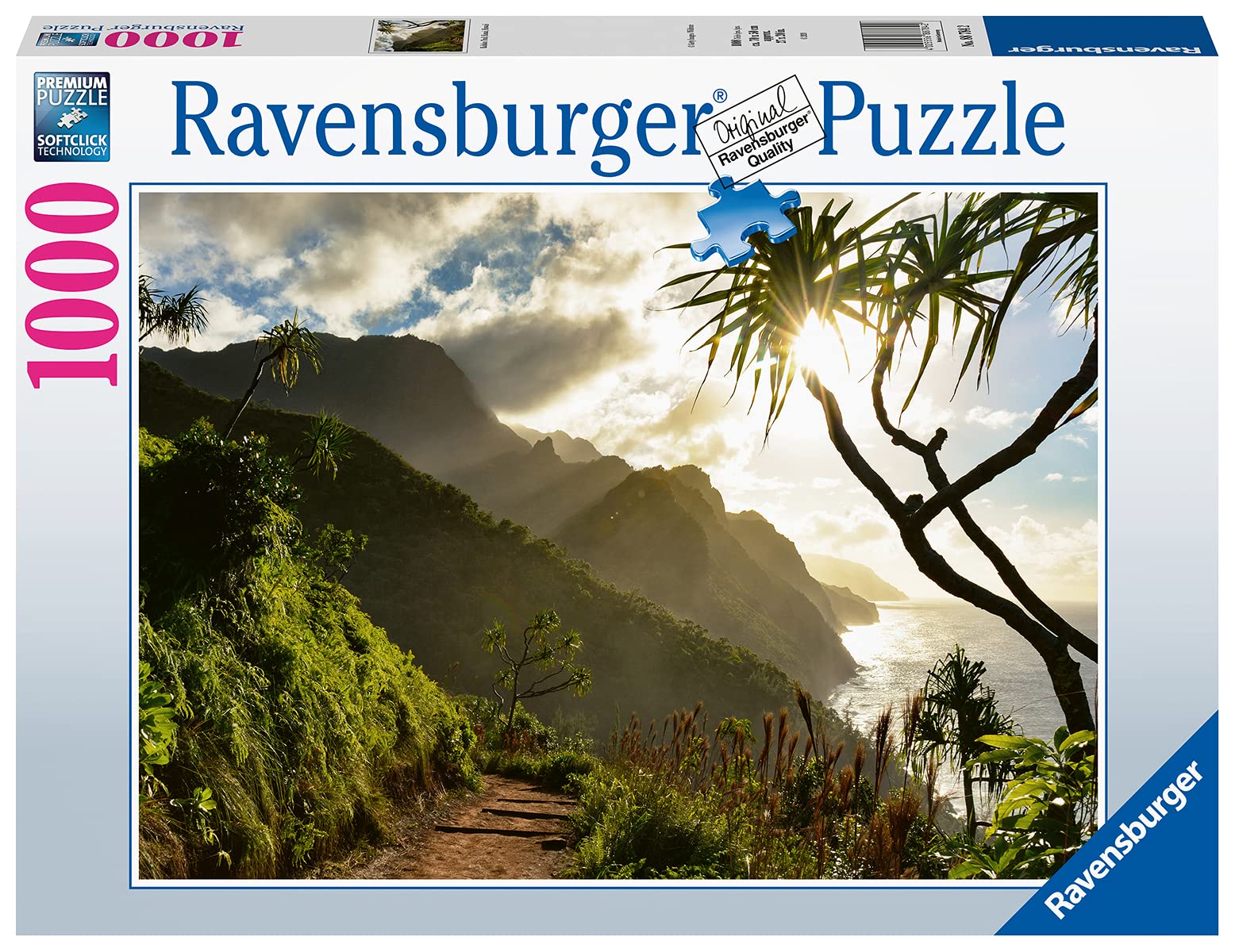 Ravensburger Kalalau Trail Kauai Hawaii 1000 Piece Jigsaw Puzzles for Adults & Kids Age 14 Years Up [Amazon Exclusive]