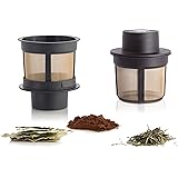 Finum Floating Brewing Basket, Medium, Black