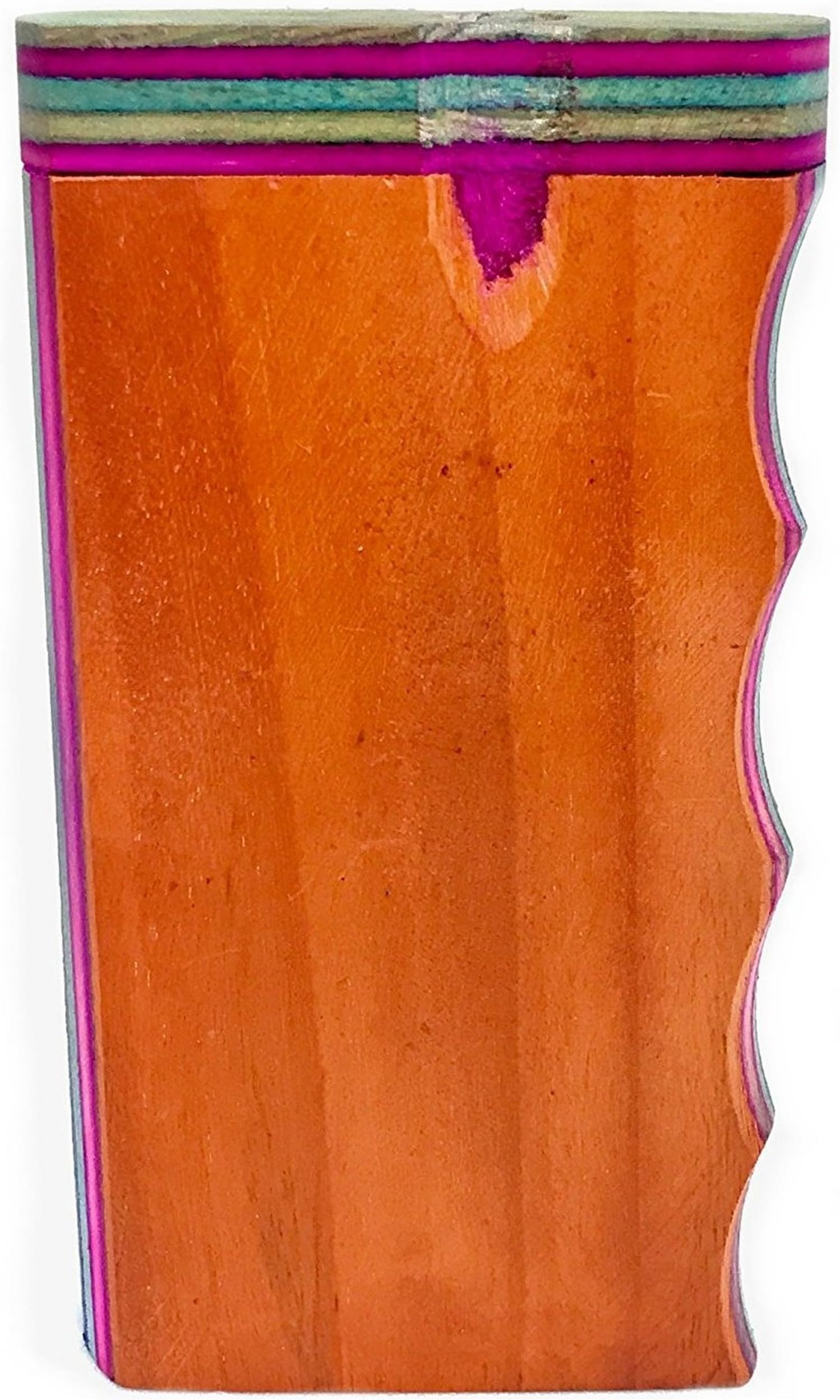 WDUG-216 : Wooden Cigarette CASE Box Multicoloured Hand Grip+ Reusable Metal BAT + Free Metal Cleaner Stick+ Spring Loaded BAT# See Our Other LISTINGS AS Well for Different Models# WDUG-216