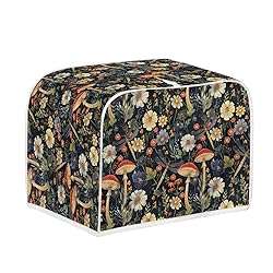 Talayituse Mushroom Dragonfly Daisy Print 4 Slice