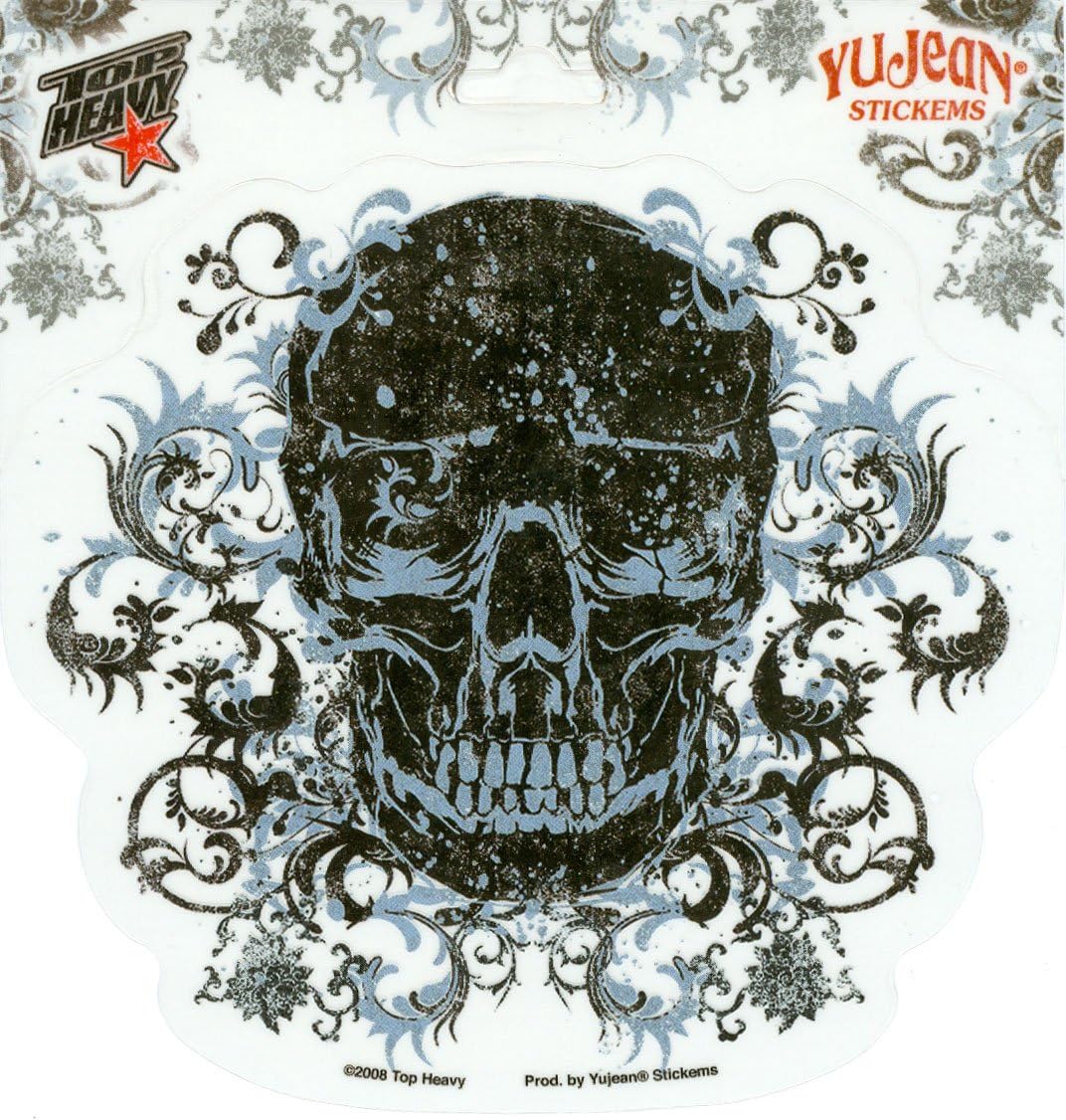 Top Heavy - Filigree Skull - Sticker / Decal