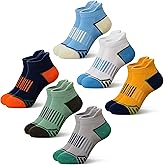 SeeyAN Kids Socks Boys Ankle Athletic Half Cushioned Low Cut Sport Cotton Breathable Socks 6 Pairs