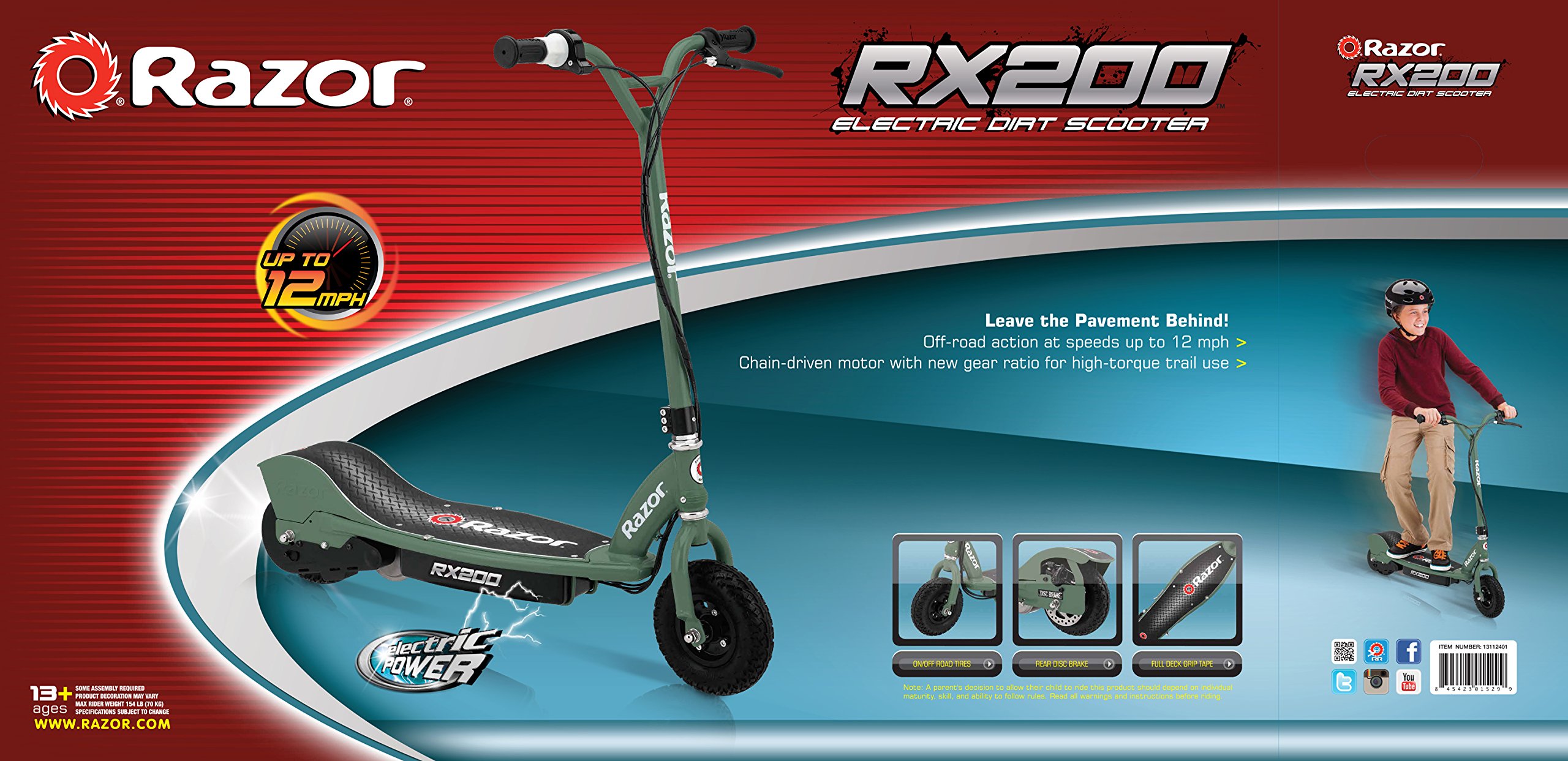 Razor RX200 Electric OffRoad Scooter Buy Online in UAE. Sporting