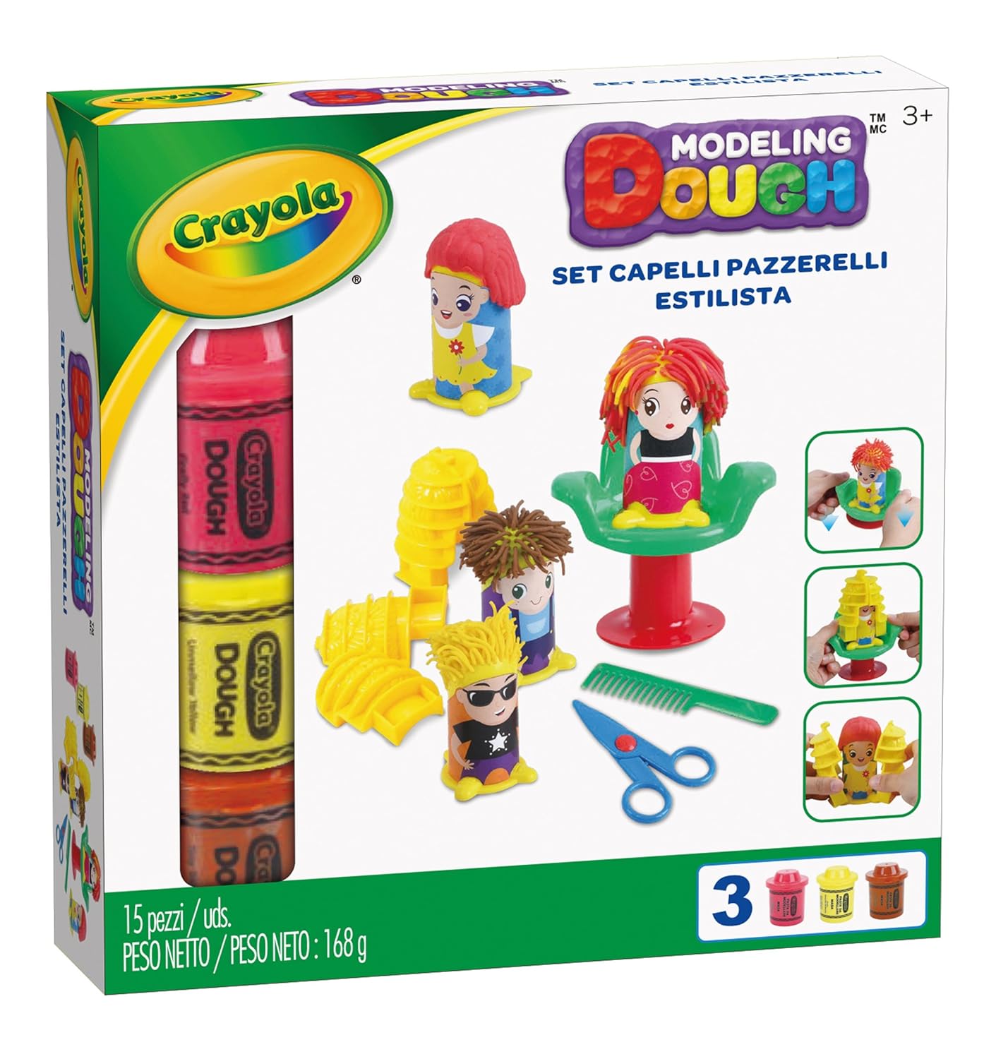 Buy Crayola Hair Stylist Playset Modeling Dough Multicolor Online