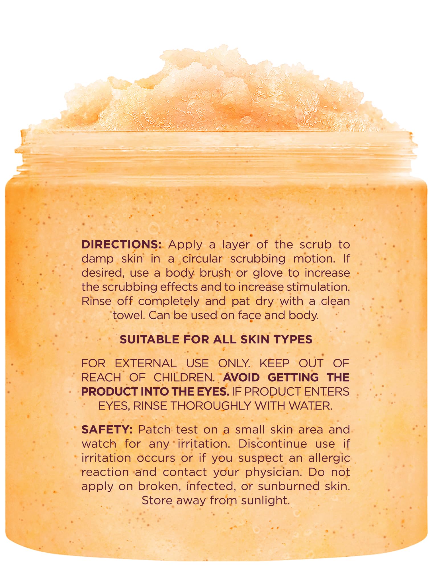 Brooklyn Botany Vitamin C Honey Sugar Scrub for Body 10 oz – Deeply Hydrating and Gently Exfoliating Body Scrub for Women and Men – Moisturizing and Nourishing the Skin