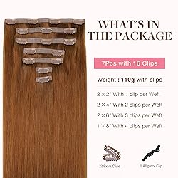 GOO GOO Clip in Hair Extensions Real Human
