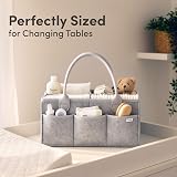 PUTSKA Nursery Storage Basket Baby Nappy Caddy Organizer 38x23x18cm view 3