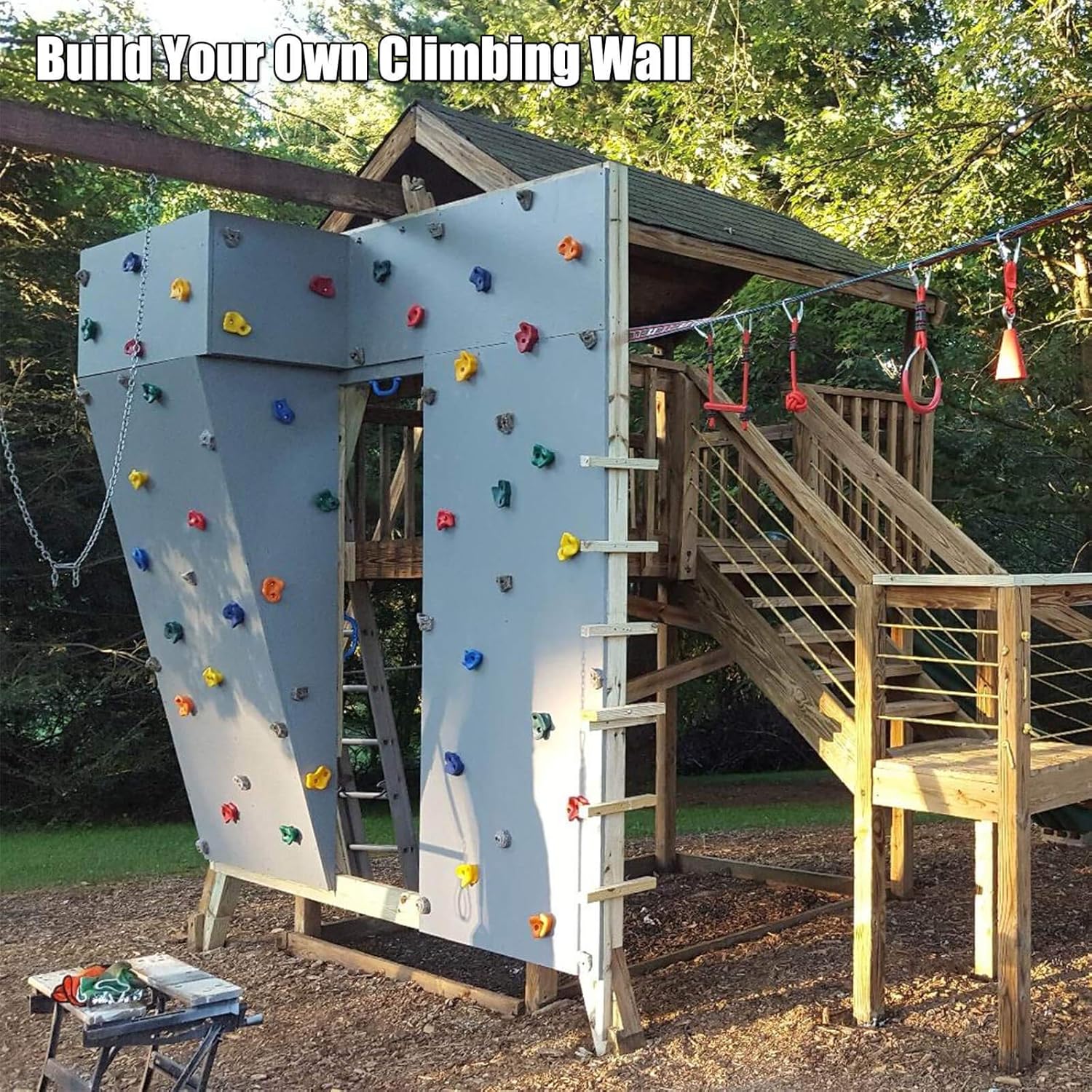 Orgrimmar 25PCS Rock Climbing Holds for Kids and Adults Rock Climbing Wall Grips for Indoor and Outdoor Play Set - Includes Screws and Mounting Hardware: Toys & Games