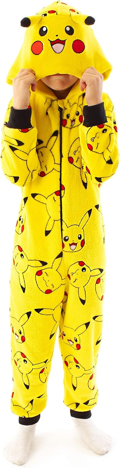 Pokemon Onesie Boys, Girls, Yellow, 9-10 Years