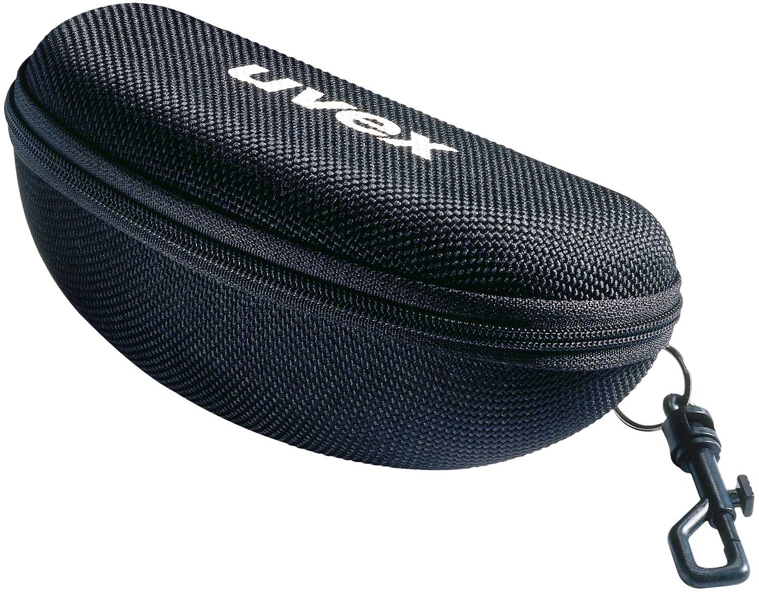 Uvex Glasses Case 9954600 Textile Case Hard Shell with Carabiner Hook Black