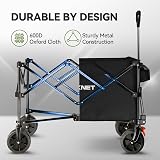 TECKNET Folding Festival Camping Trolley Cart Wheels Brakes 180L 150KG Garden view 4