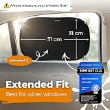 CARAMAZ Car Window Shades for Baby 51x31 cm Pack 2 Dino UV Protection view 5