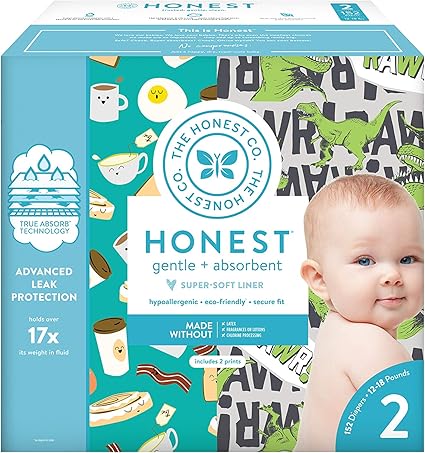 the honest company super club box diapers with trueabsorb technology