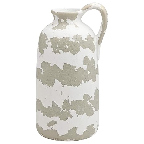 Home Decor Rustic Ceramic Pottery Vase Handmade Distressed Finish