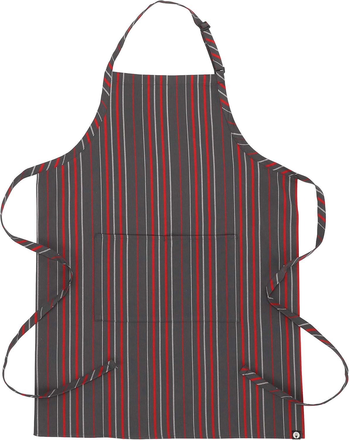 Chef Works Unisex Striped Bib Apron: Clothing