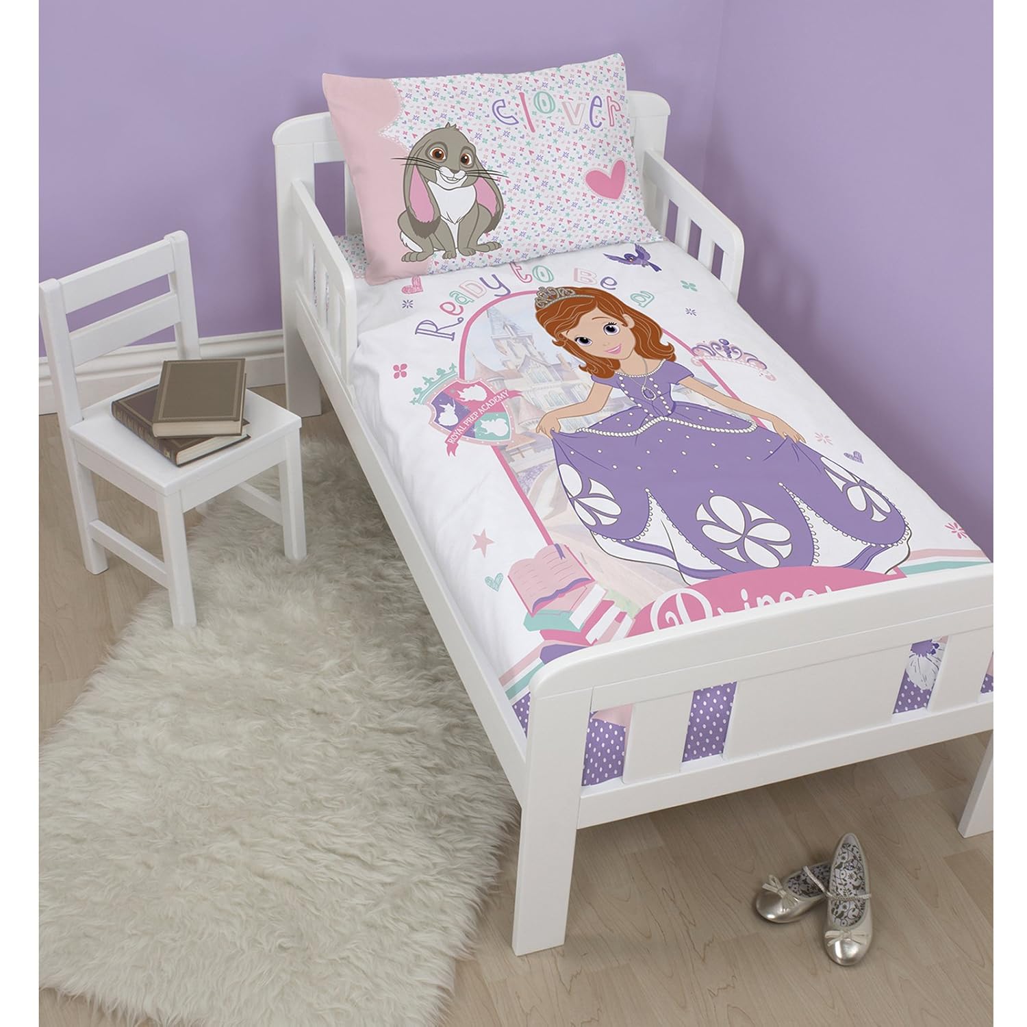 Disney Sofia The First Academy Junior 4 In 1 Junior Bed Set Duvet Pillow Covers