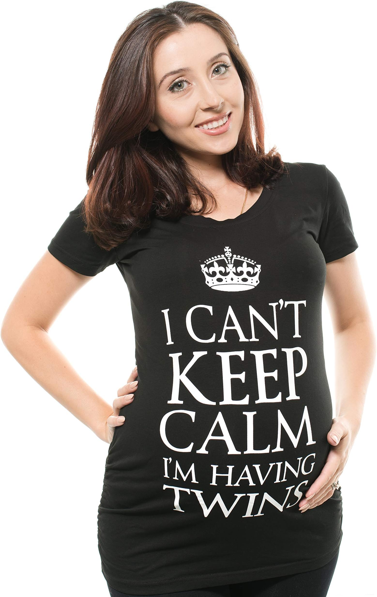 Maternity Twins T Shirt I Can't Keep Calm I am Having Twins Pregnancy Announcement Tshirt