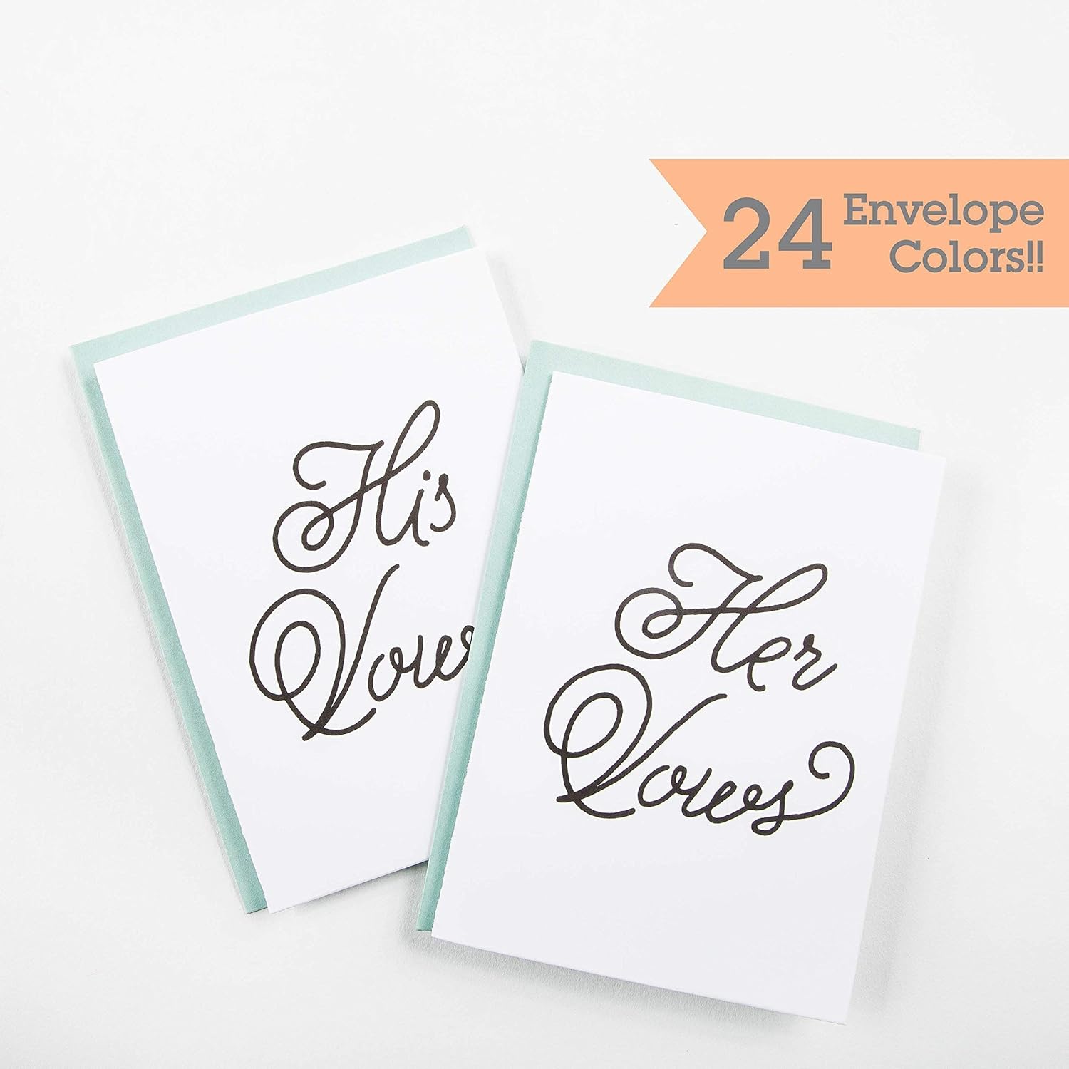 Amazon Com Wedding Day Vows Card Set His And Her Vow Cards Wc000 Pl V Handmade