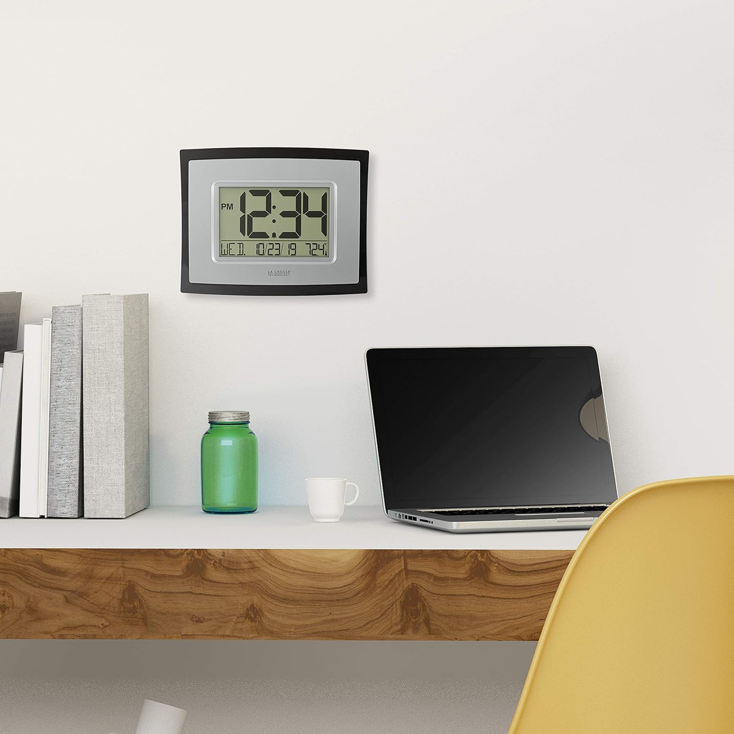 La Crosse Technology WT-8002U Digital Wall Clock: Home & Kitchen