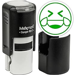 MaxMark Round Self Inking Emoji Stamp - Laughing