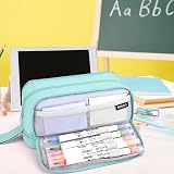 Howala Large Capacity Pencil Case 4 Compartments Light Green for Teens view 7