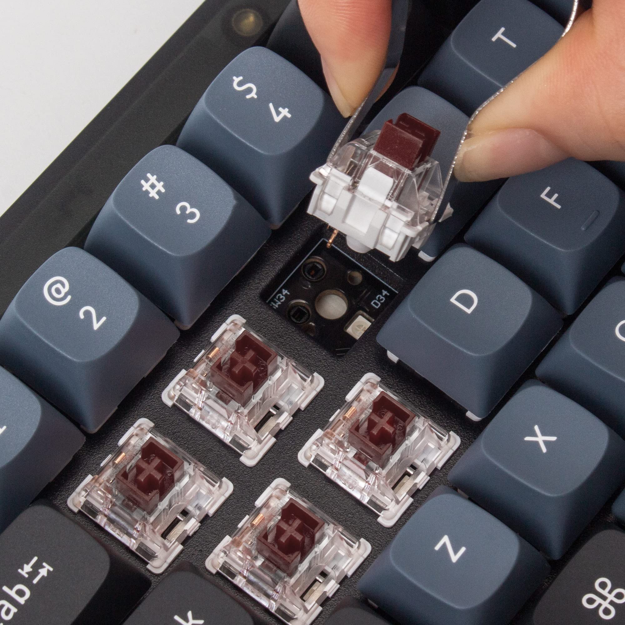 Keychron Macro Mua Keychron V4 Wired Custom Mechanical Keyboard, 60% Layout QMK/VIA ...