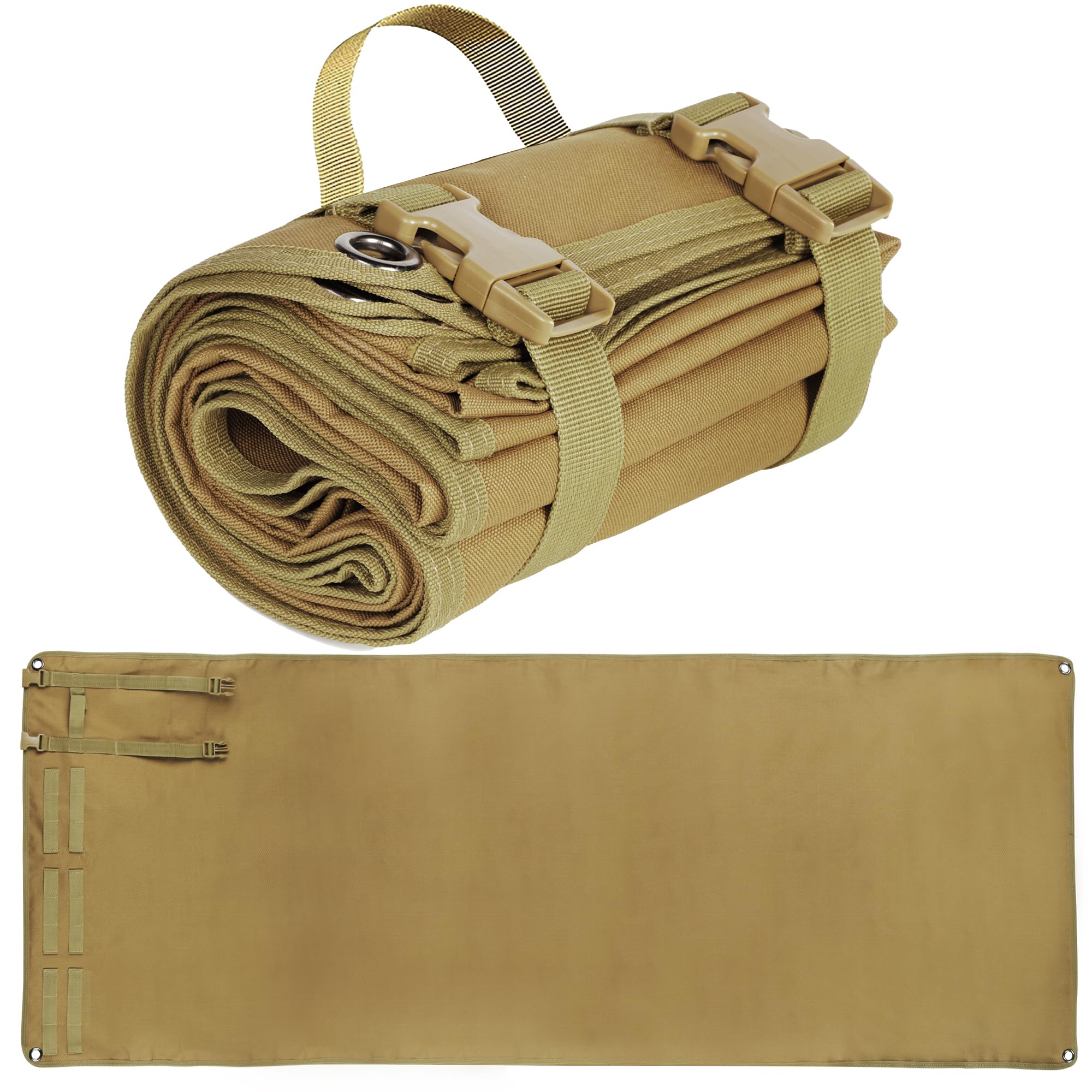 The7boX Shooting Mat, Outdoor Waterproof Non-slip Target Shooting Mat Long Range Shooting Accessories,1000D Nylon Tactical Roll-Up Shooting Mat