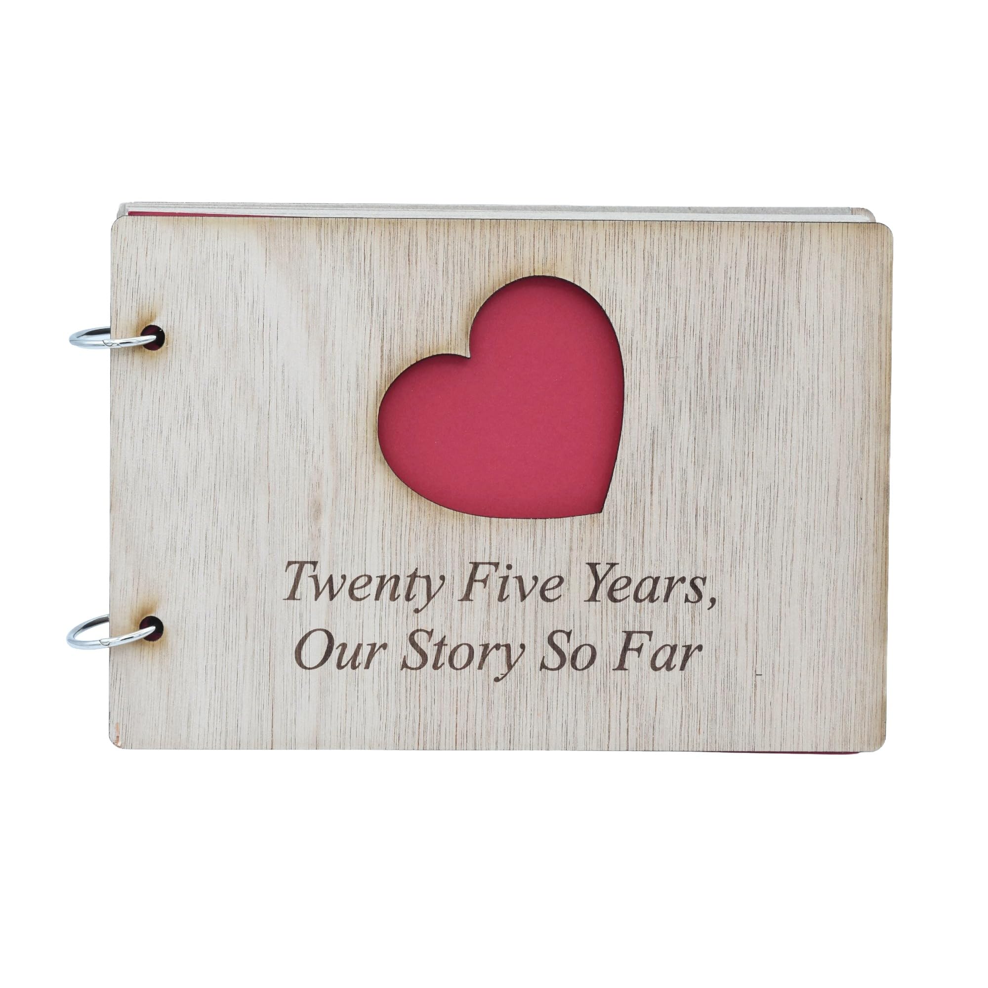 25 Years Our Story So Far - Scrapbook, Photo album or Notebook Idea For 25th Anniversary