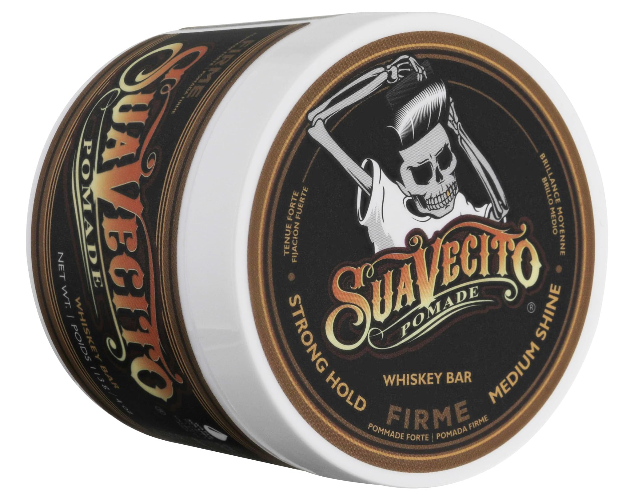 Suavecito Pomade For Men - Medium Hold Shine Water Based oz Pack Wax Like Flake All Day Hair Free Gel Hairstyles Easy To Wash Out